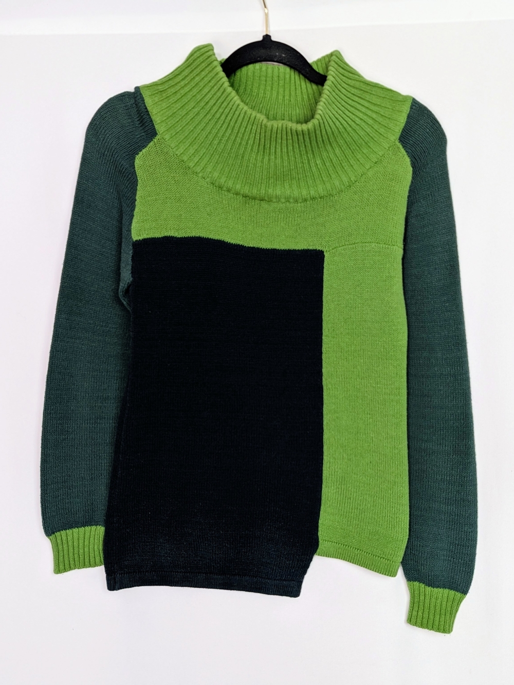 Skunkfunk Colorblock Turtleneck Sweater